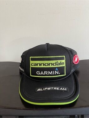 Cannondale Castrelli Garmin Slipstream Black Neon Green Trucker Hat